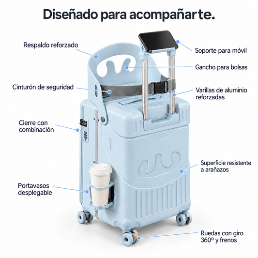 Maleta con asiento integrado ViaNuvo™