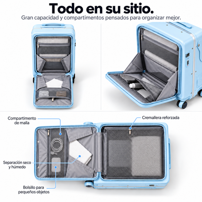 ViaNuvo™ suitcase with integrated seat